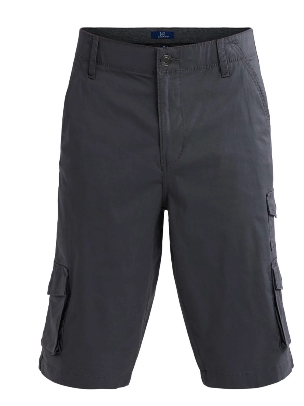 George Men's Charcoal Cargo Shorts